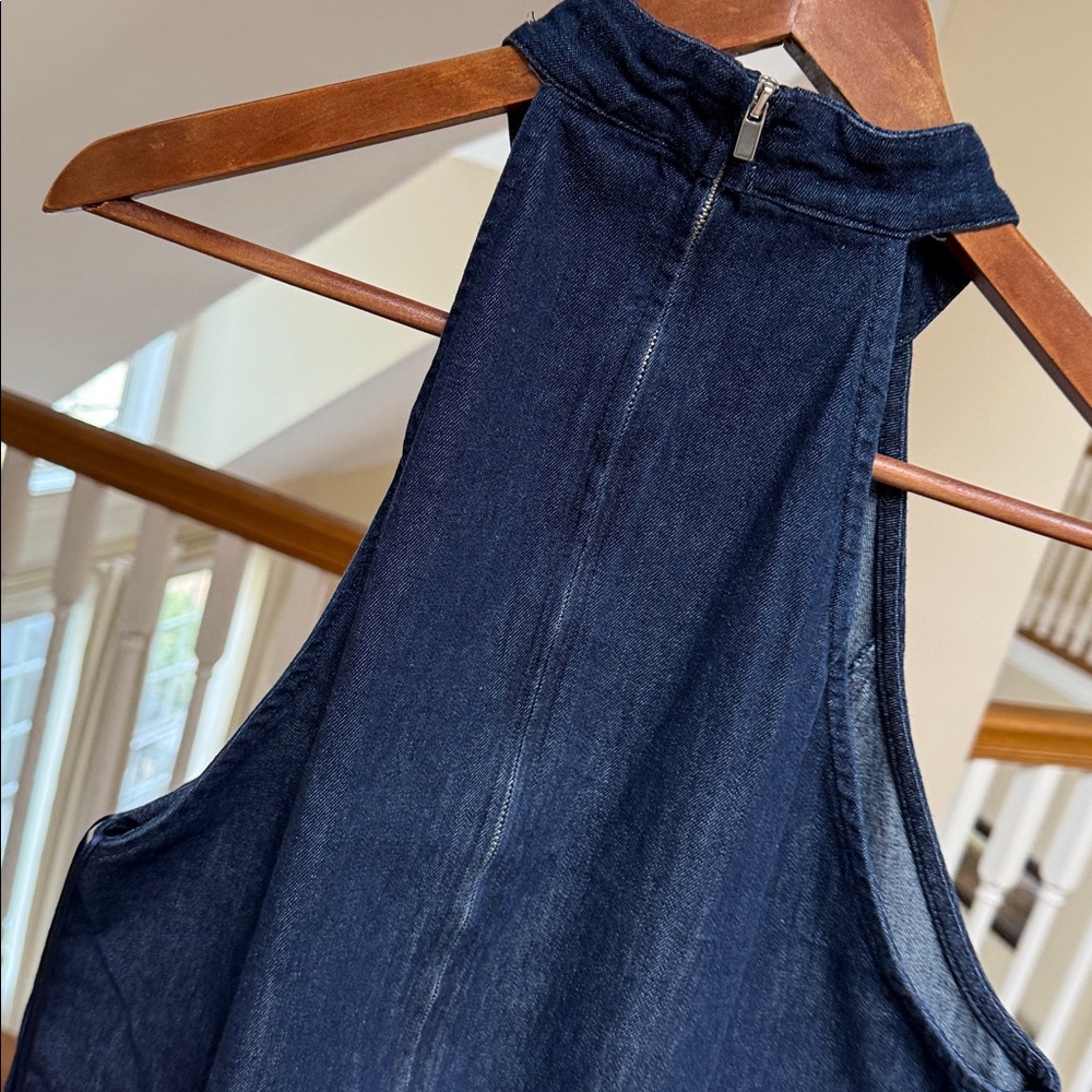 ZARA halter neck denim maxi dress - Picture 5 of 7